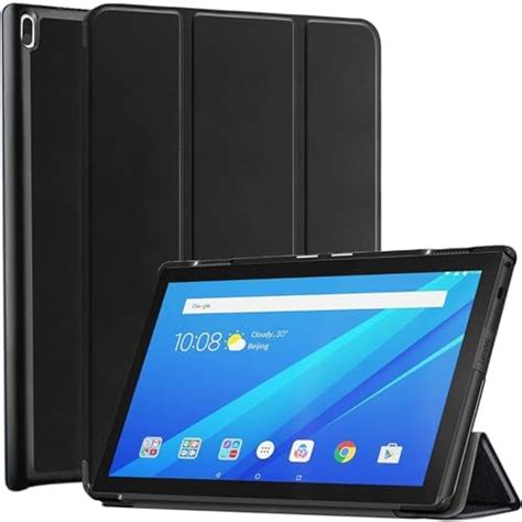 (Will Not Fit LenovoTab M10) Robustrion Smart Trifold Hard Back Flip ...
