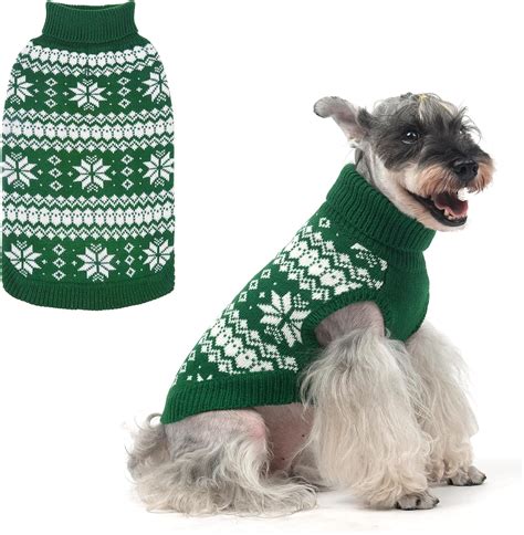 Amazon.com : KOOLTAIL Cable Knit Dog Sweater Turtleneck, Cold Weather ...