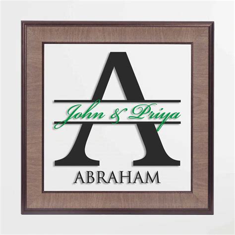 Allegro Acrylic Name Plate - Square – Laser Cut Studio
