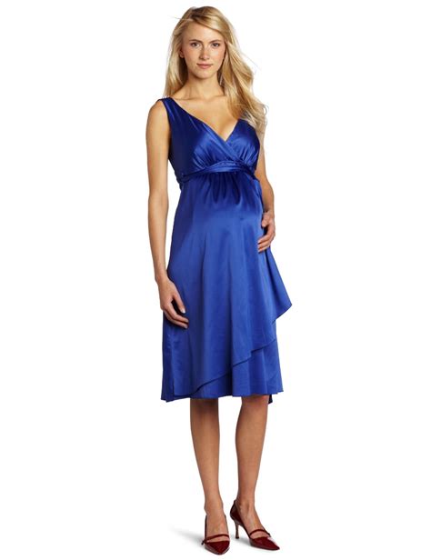WhiteAzalea Maternity Dresses: Stylish Plus Size Maternity Dresses Blue