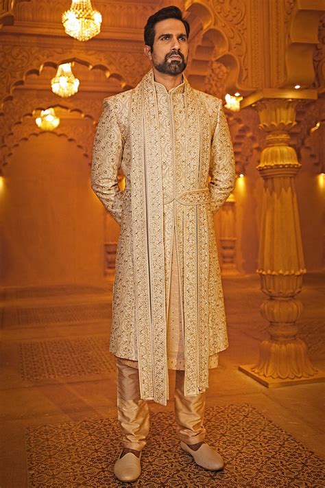 Pearl Embroidered Sherwani Set
