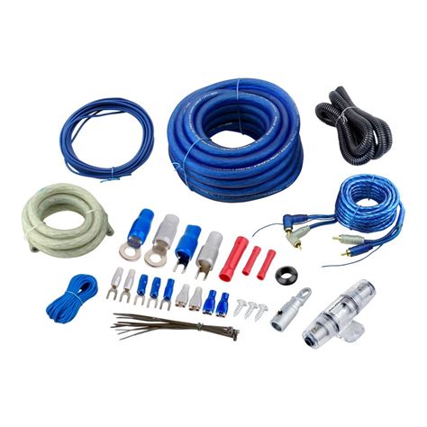 Bullz Audio (SPAK4BL) Standard Blue 4-Gauge Power Amplifier Kit ...