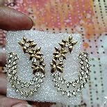 Zaveri Pearls Antique Gold Tone Floral Design Stud Earring For Women ...