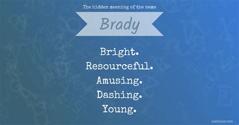 The hidden meaning of the name Brady | Namious