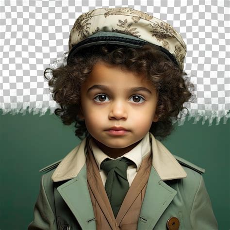 Enfant slave d'âge préscolaire Historien habilité avec des cheveux ...