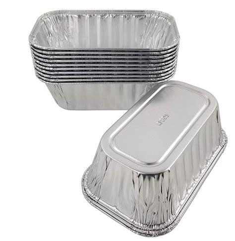 1 lb. Aluminum Foil Mini-Loaf Pan w/High Dome Lid 50/PK – Foil-Pans.com