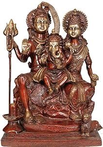 Exotic India Shiva Family - Brass Statue : Amazon.in: Home & Kitchen