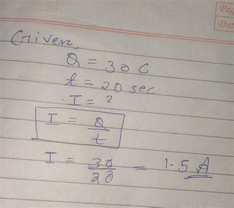 30 coulombs of charge flows through any cross section of a conductor in ...