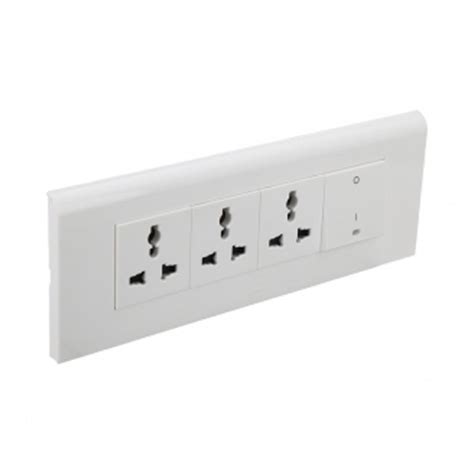 Legrand Myrius Power Strip 8 module multisd socket (3 nos) + 16A switch ...