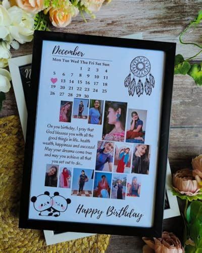CRAFT IMAGE Personalised Photo Frames for Wall Decor as Birthday Gifts ...