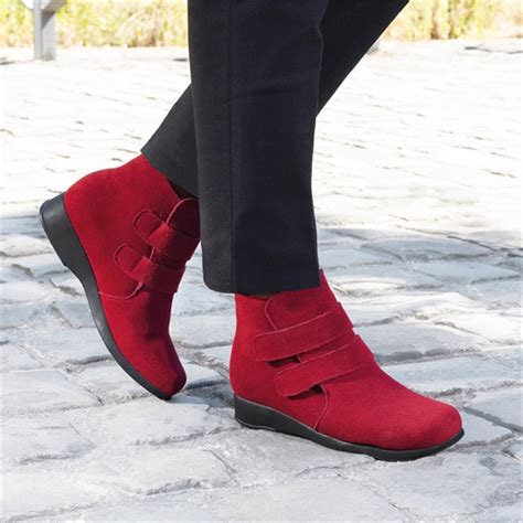 Bottines on sale rouge femme