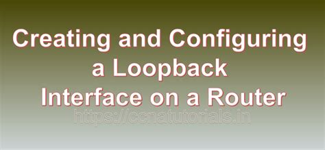 Image result for Loopback On Router