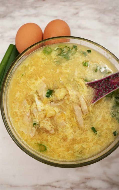 Chicken Corn Egg Drop Soup (VIDEO) - CJ Eats Recipes