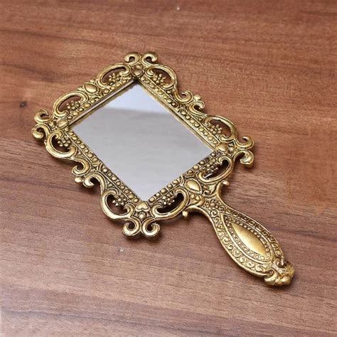 KridayKraft Beautifully Carved Square Shape Gold Plating Metal Hand ...