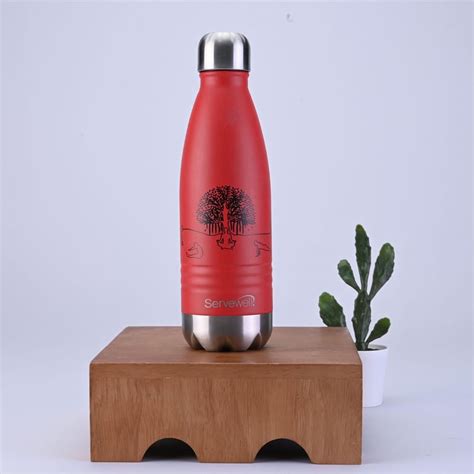 Buy SERVEWELL Hydration Stainless Steel Happiness Is Vacuum Water ...