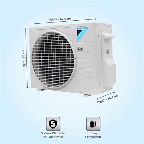 Daikin 1 Ton 3 Star Fixed Speed Split AC (Copper, PM 2.5 Filter FTL35U ...