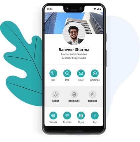Keep your business card in your p̶o̶c̶k̶e̶t̶ phone. Digital Visiting ...