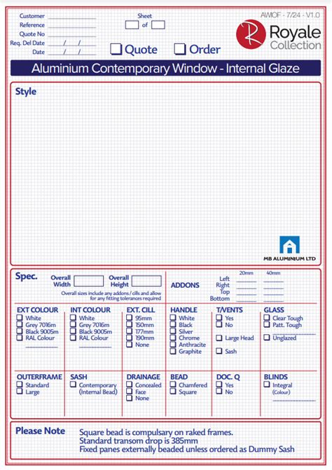 Image result for Replacement Window Measurement Ordering Form Template