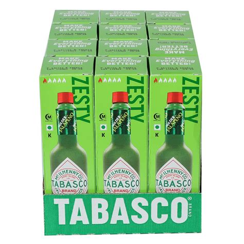 Tabasco Green Pepper Sauce 60 ML (Pack of 12) : Amazon.in: Grocery ...