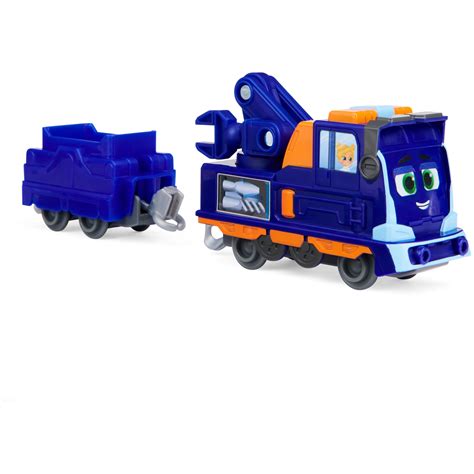 Buy Mighty Express, Mechanic Milo Push and Go Toy Train with Cargo Car ...