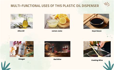 Buy 1000ML Plastic Oil dispenser combo pack for Olive Oil, Vinegar ...