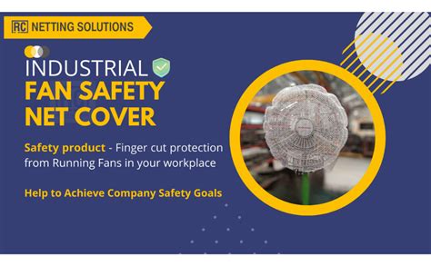 RC Netting Solutions Industrial Fan Safety Net Cover for Finger ...