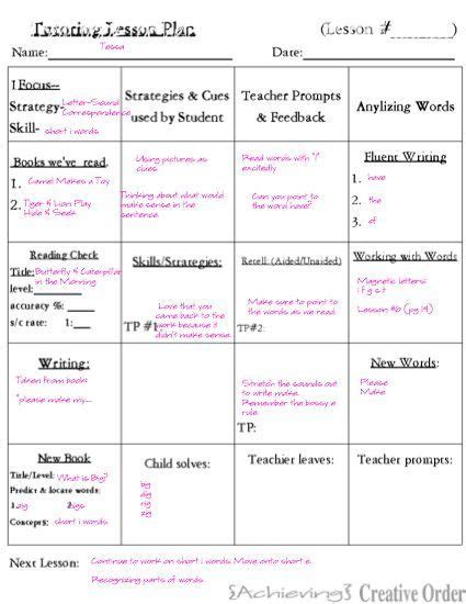 Image result for Reading Recovery Lesson