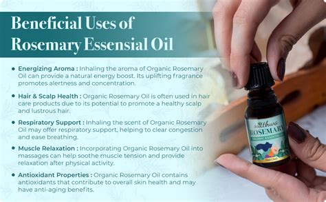 Satthwa Organic Rosemary Essential Oil - Therapeutic Grade - 15ml ...