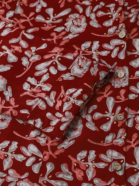 Divena Maroon Floral Print Rayon Regular Top – divena world