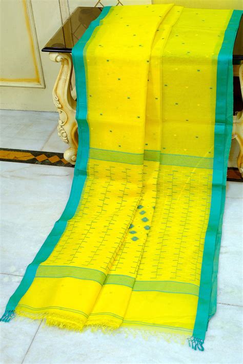 Handwoven Satin Silk Slim Border Sholapuri Soft Muslin Silk Jamdani Sa ...