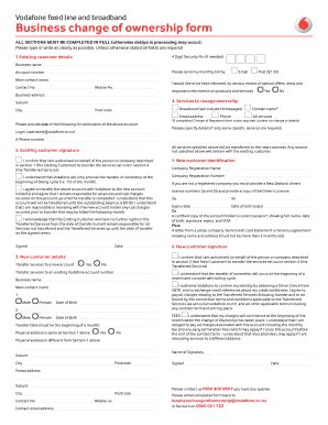 Change Ownership - Fill Online, Printable, Fillable, Blank | pdfFiller