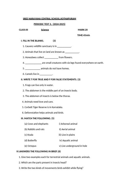 Class 3 Science Topics 的图像结果