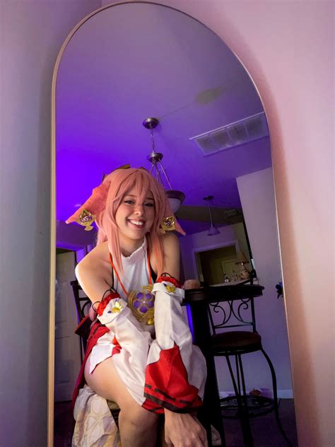 Happy Birthday! 🎂 Yae Miko Cosplay Genshin Impact | HoYoLAB