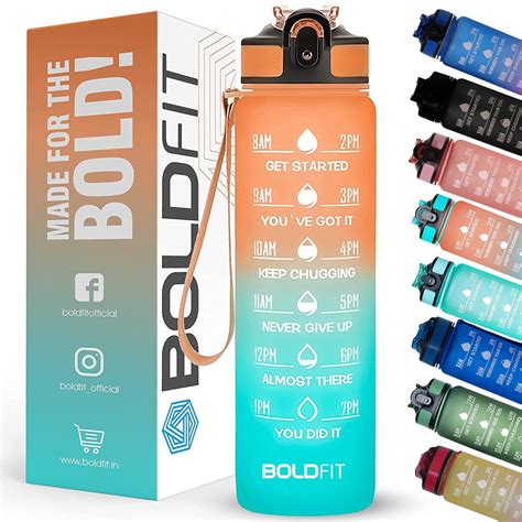 Boldfit Water Bottles 1 Litre Sipper Bottle For Adults, Kids ...