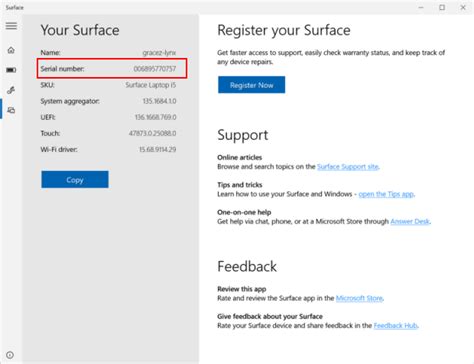Image result for Surface Pro Serial Number Model