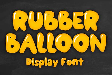 Rubber Balloon Font by MVMET · Creative Fabrica