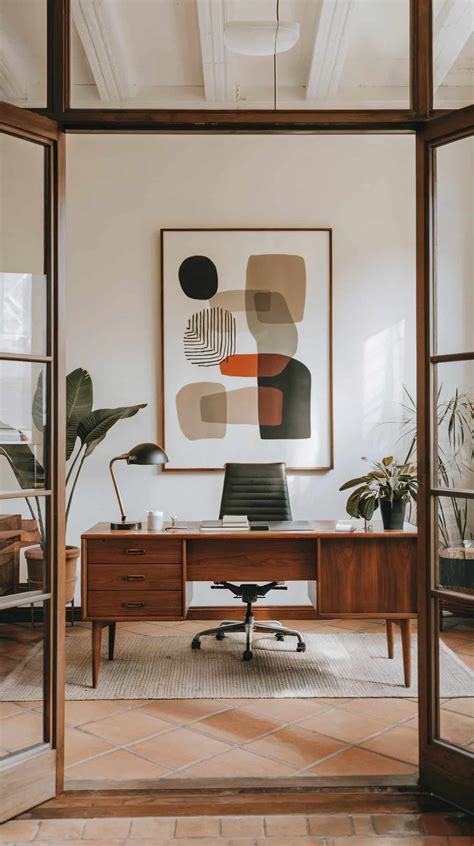 Simple Steps to Perfect Mid-Century Modern Office Style