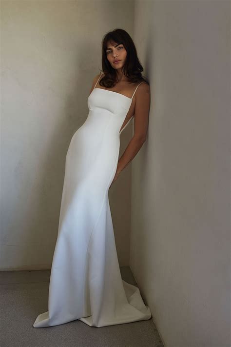 Cecilia Gown | Minimal wedding dress, Dream wedding ideas dresses, Bridal dresses