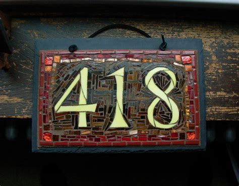 House Number 418 | 12x8" slate This one went to Elkins Park,… | Flickr