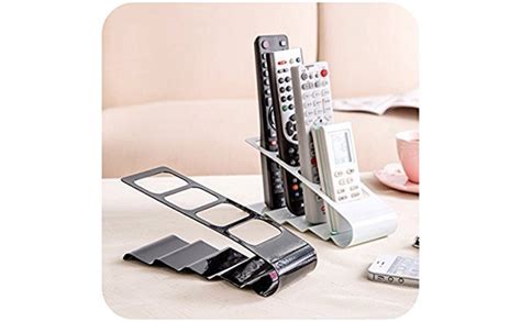 GLIVE (LABEL) Portable Metal Remote Storage Rack TV/DVD/VCR Organiser 4 ...