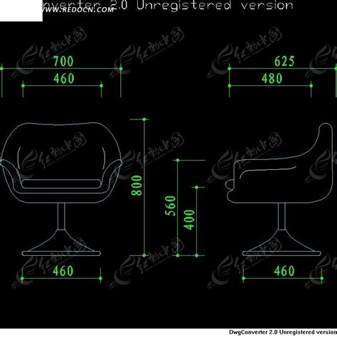 椅子CAD设计图素材免费下载_红动网