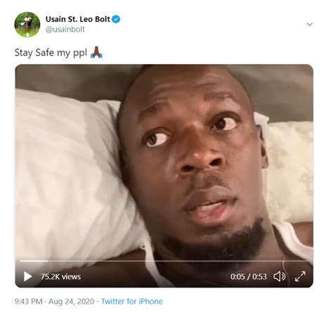 Usain Bolt under precautionary self-quarantine, awaits COVID-19 test ...