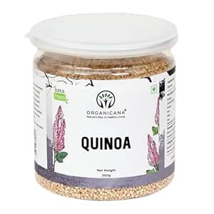 Organicana White Quinoa 250gm (Pack of 1) - Gluten Free Breakfast ...