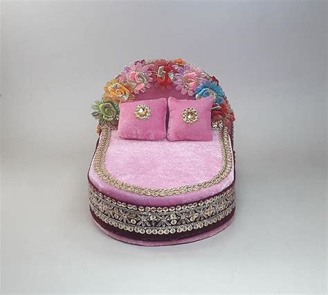 Home Craft Wood Rd Handicraft Thakur Ji Bed/Laddu Gopal Ji Bed/Khatu ...