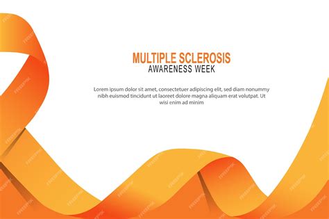 Premium Vector | Multiple sclerosis awareness week background