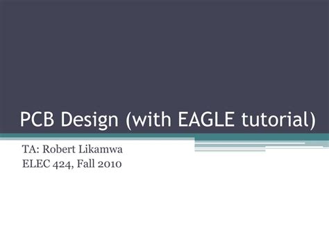 Image result for Eagle Tutorial PCB Design