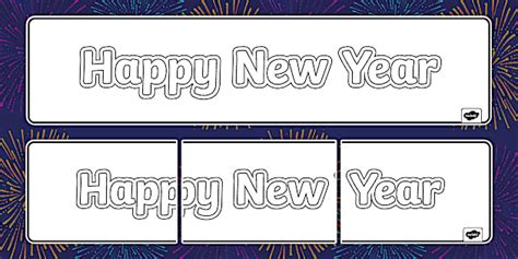 Happy New Year Collaborative Drawing Banner (teacher made)