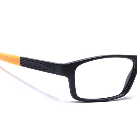 Voyage Active Black Rectangle Eyeglasses for Men & Women (6683MG5640-C ...