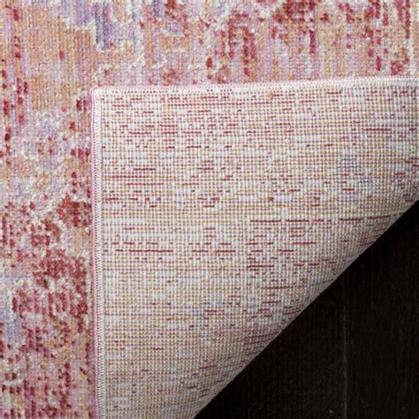 Safavieh Windsor Jehan 8 x 10 Orange/Fuchsia Indoor Distressed/Overdyed ...