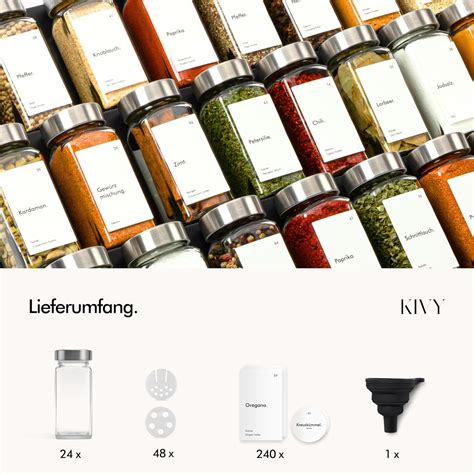 KIVY Square Spice Jars with Shaker Insert [24 x 120 India | Ubuy